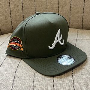 ATLANTA BRAVES New Era 9Fifty A-Frame SnapBack Hat w/ Turner Fiekd Patch